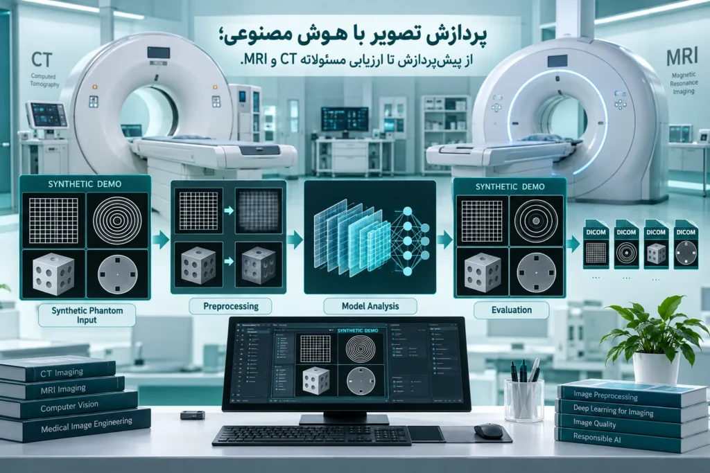 تجهیزات CT و MRI و مسیر پردازش با الگوهای مصنوعی غیرتشخیصی